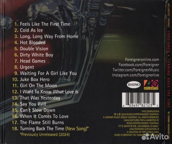 Foreigner - Turning Back The Time (digi.CD)