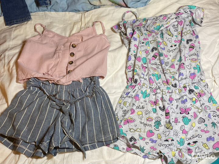 Комплект на лето. Шорты и фодболка (девочке )