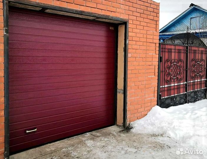Секционные ворота с установкой