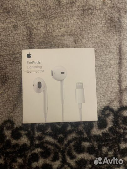 Наушники apple earpods lightning проводные