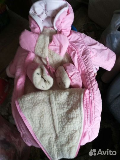 Комбез д/дев. 6-18 мес овчина