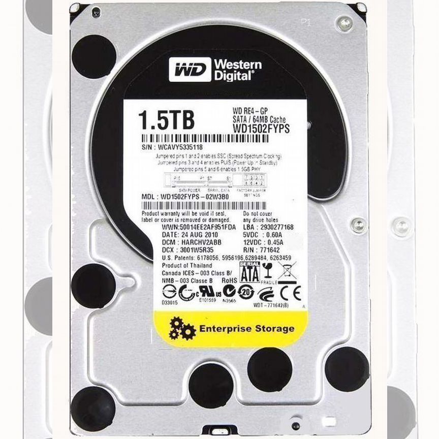 [WD1502FYPS] Жесткий Диск Western Digital 1,5tb Sata Wd1502fyps