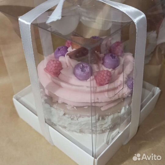 Свечи из натурального воска, свечи-пироженки