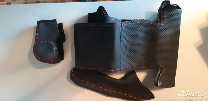 Кожаные оплётки Nissan Qashqai (руль CVT ручник)