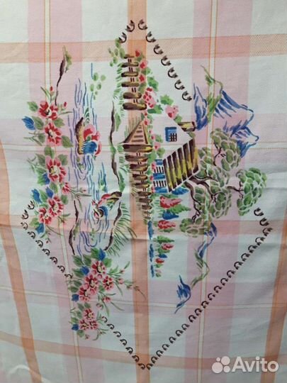 Скатерть старинная китай