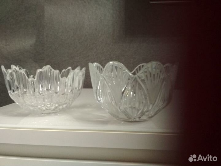 Вазочки стекло 2 штуки