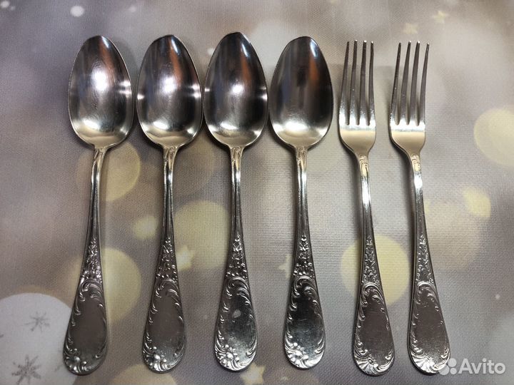 Набор столовых приборов мельхиор кольчугино