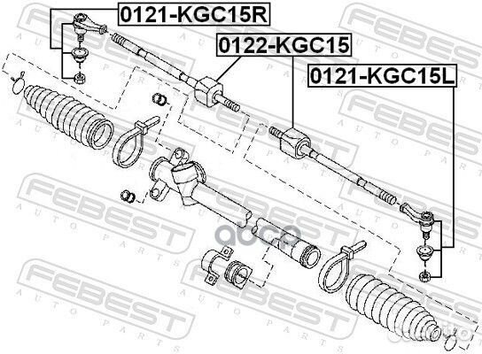 Наконечник рулевой тяги toyota passo KGC1#.QNC