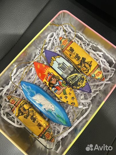 Набор советских конфет на елку фарфор