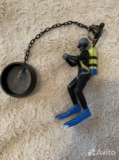 Пробка игрушка для ванны аквалангист