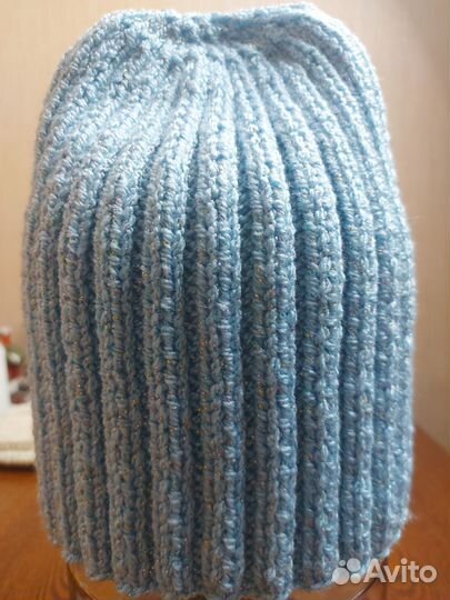 Шапка женская вязаная ручная работа