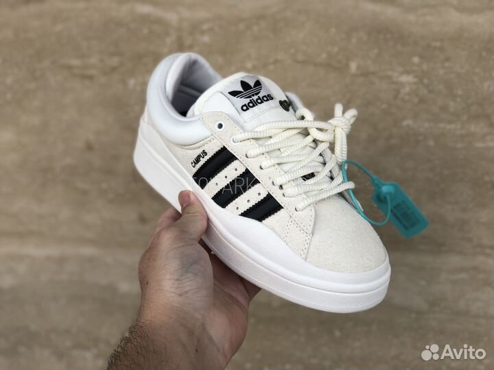 Кроссовки Adidas Campus Bad Bunny White Black