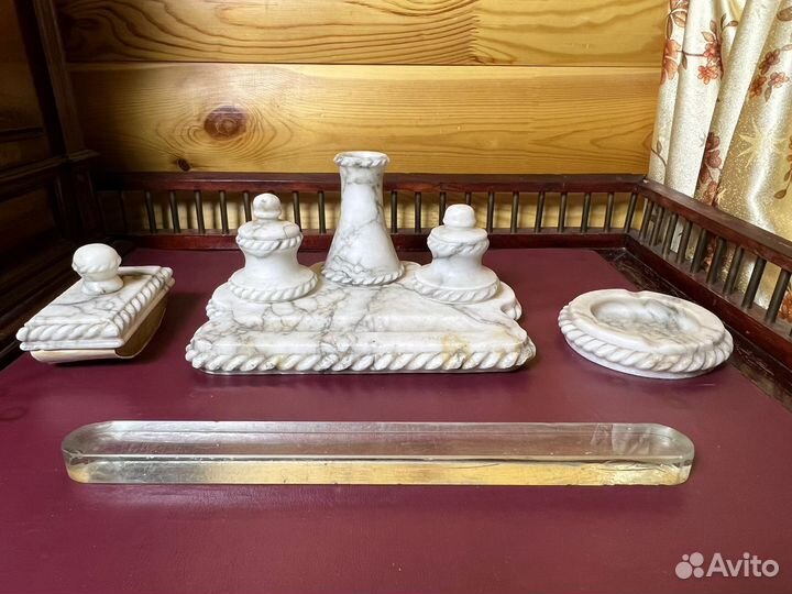 Письменный настольный прибор СССР, мрамор