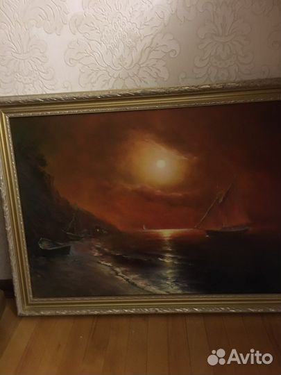 Каргина рисованная маслом