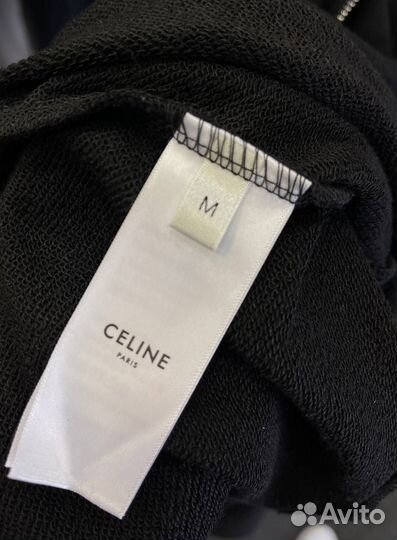 Зип худи celine черного цвета