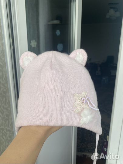 Зимняя шапка для девочек 46-48