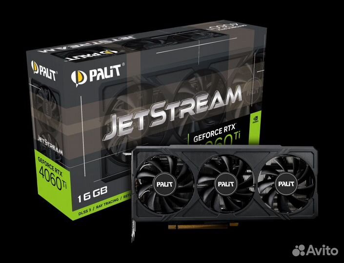 RTX 4060 Ti JetStream 16Gb новая видеокарта Palit