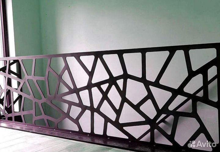 Лестница прямая на металлокаркасе