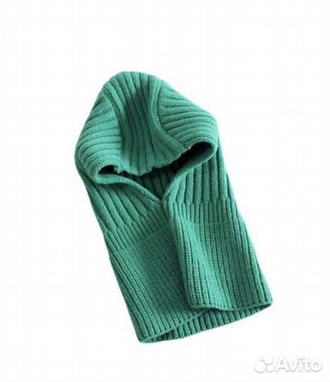 Балаклава вязаная капор шапка женская детская