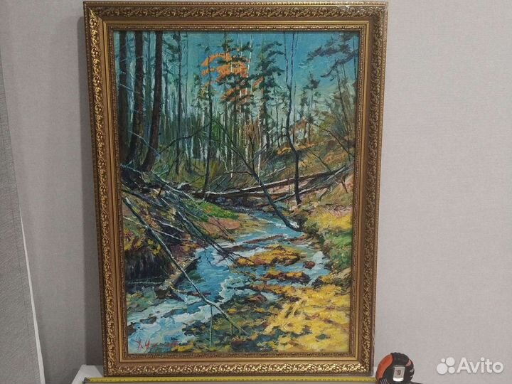 Картина маслом на холсте в раме 