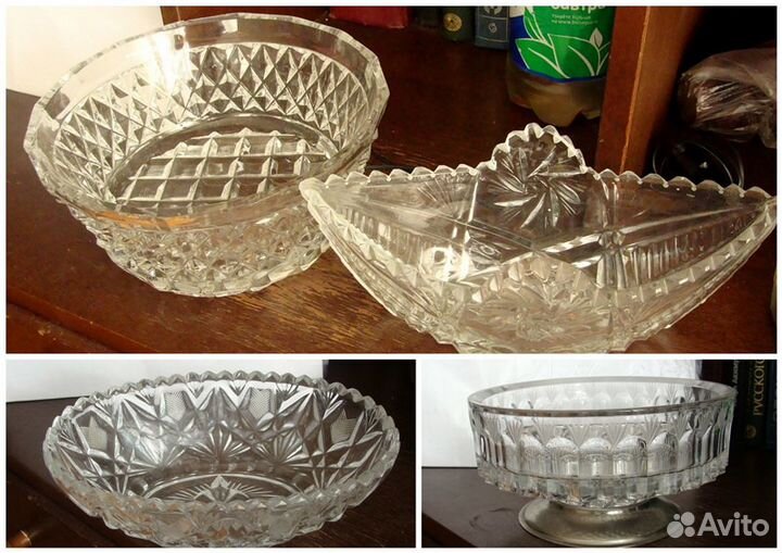 Салатники,конфетницы хрусталь СССР