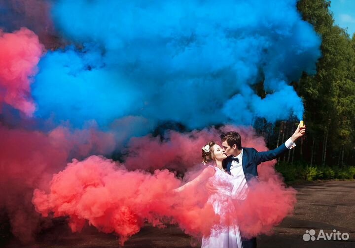 Цветной дым и Аксессуары для гендер-пати