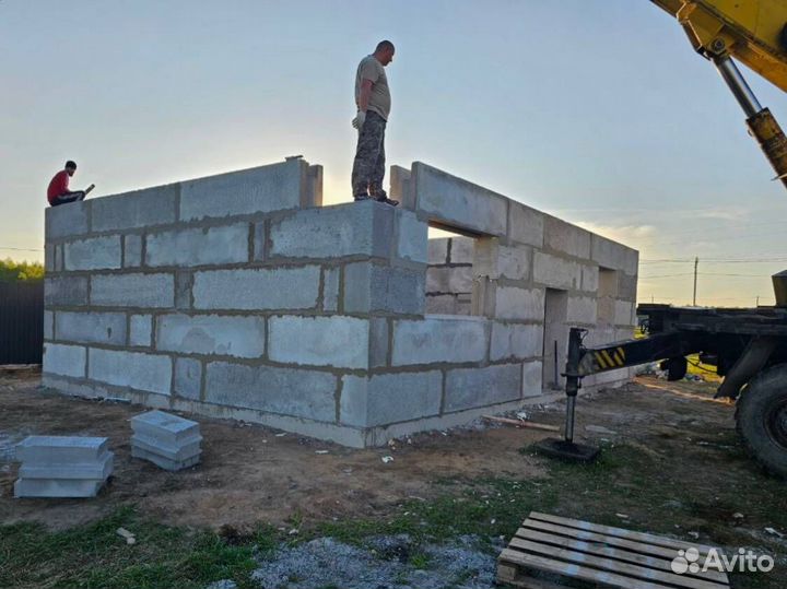 Домокомплект из полистиролбетона, блоки стеновые