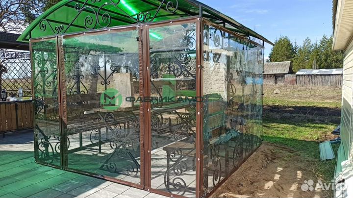 Мягкие пвх окна на беседку