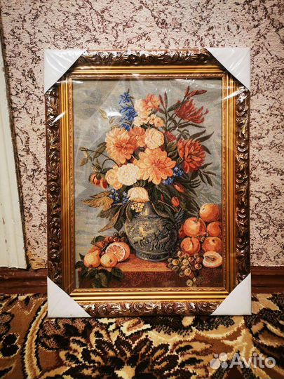 Картина гобелен в багете