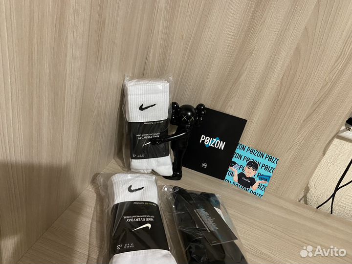Носки nike высокие белые