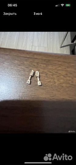 Золотые пуссеты 585