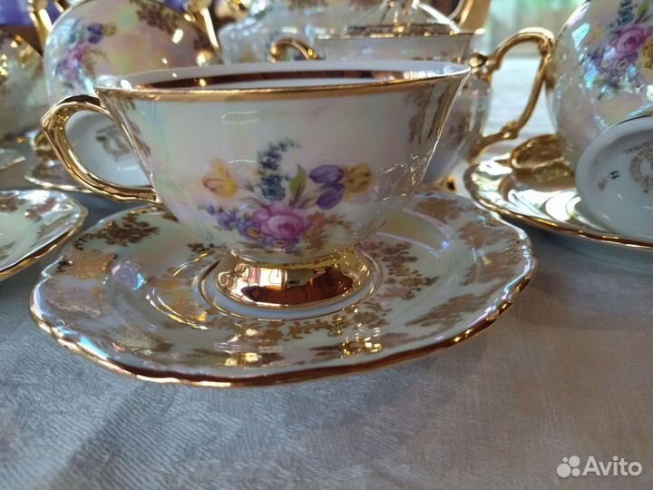 Сервиз чайный Чехия Букет новый