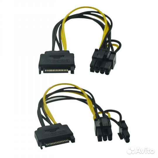 Molex SATA 6pin 8pin для питания видеокарты