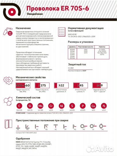 Проволока сварочная омедненная Top Weld 0,8/5 кг