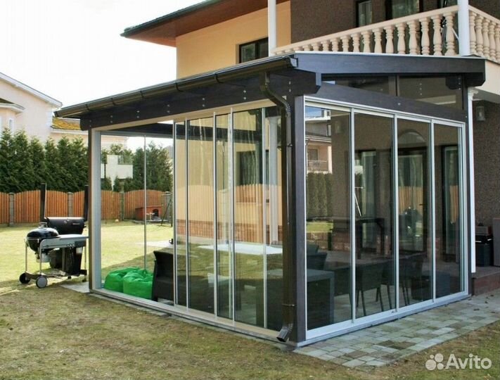 Остекление террасы, веранды. Рассрочка