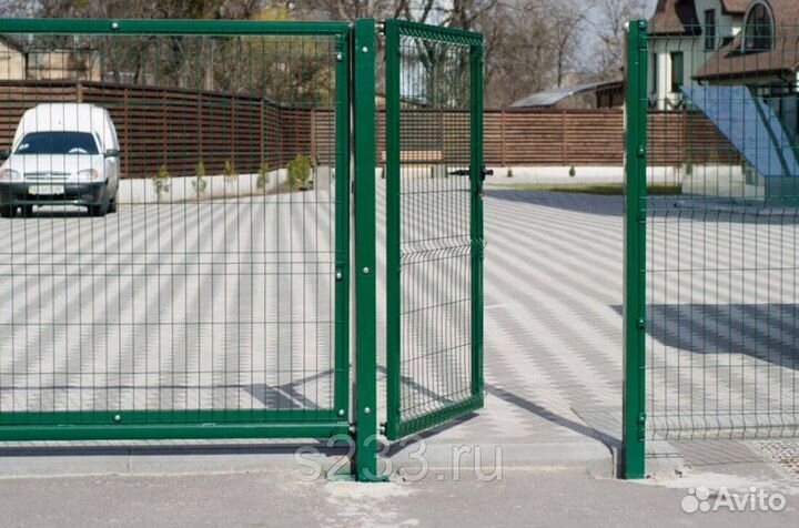 Калитка для забора 3D сетка