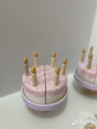 Детская деревянная игрушечная посудка