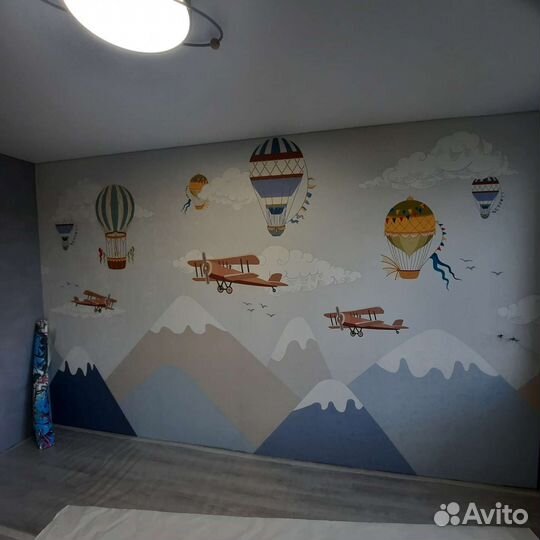 Поклейка обоев