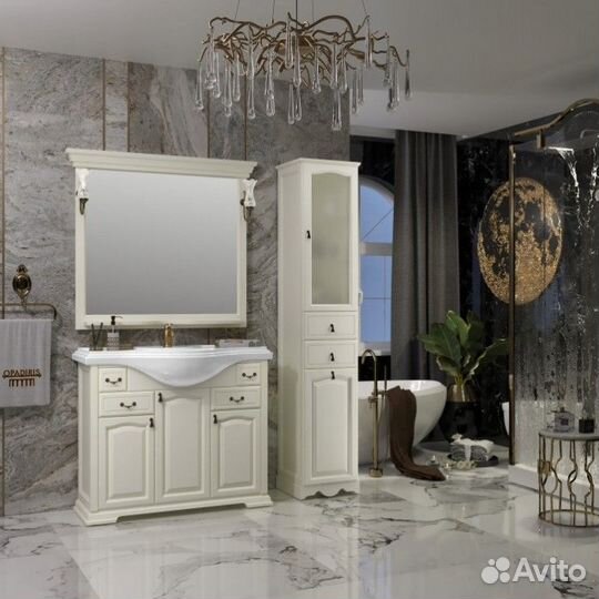 Мебель для ванной Опадирис Риспекто 105 слоновая кость