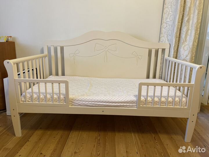 Детская кровать 80 160 с мягким бортиком