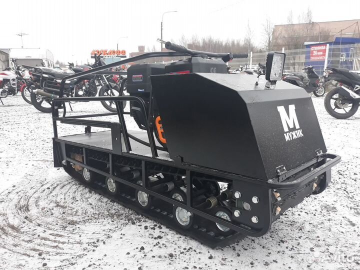 Мотобуксировщик мужик К15 + сани