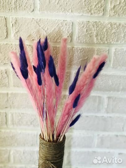 Букеты из стабилизированных цветов и сухоцвета