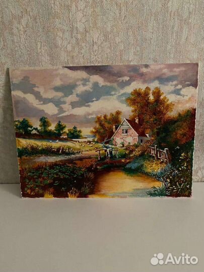 Картина маслом без рамки