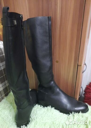 Сапоги женские натуральная кожа, демисесоззные, 38
