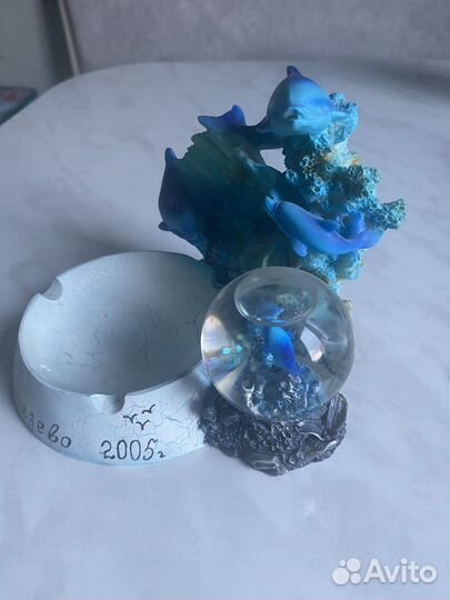 Пепельница сувенирная с дельфинами