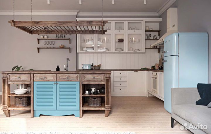 Кухня из массива дерева