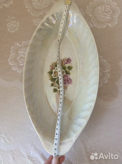 Блюдо фарфор перламутровое