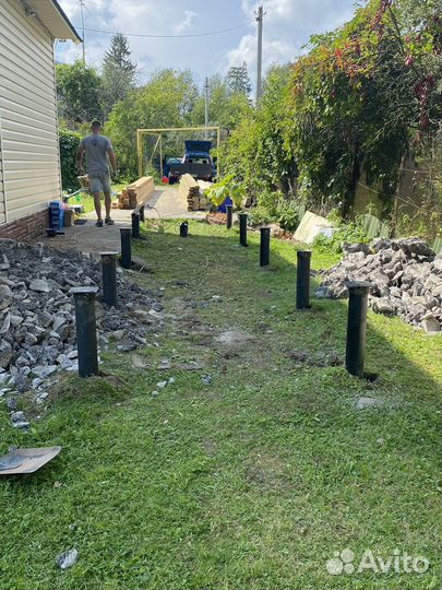 Монтаж винтовых свай