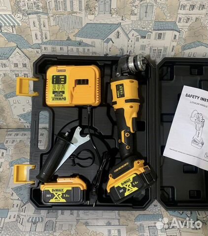 Аккумуляторная ушм dewalt DCG414