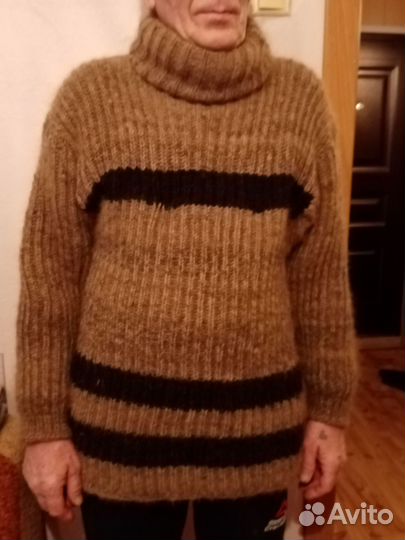 Свитер, пояс, из собачьей шерсти